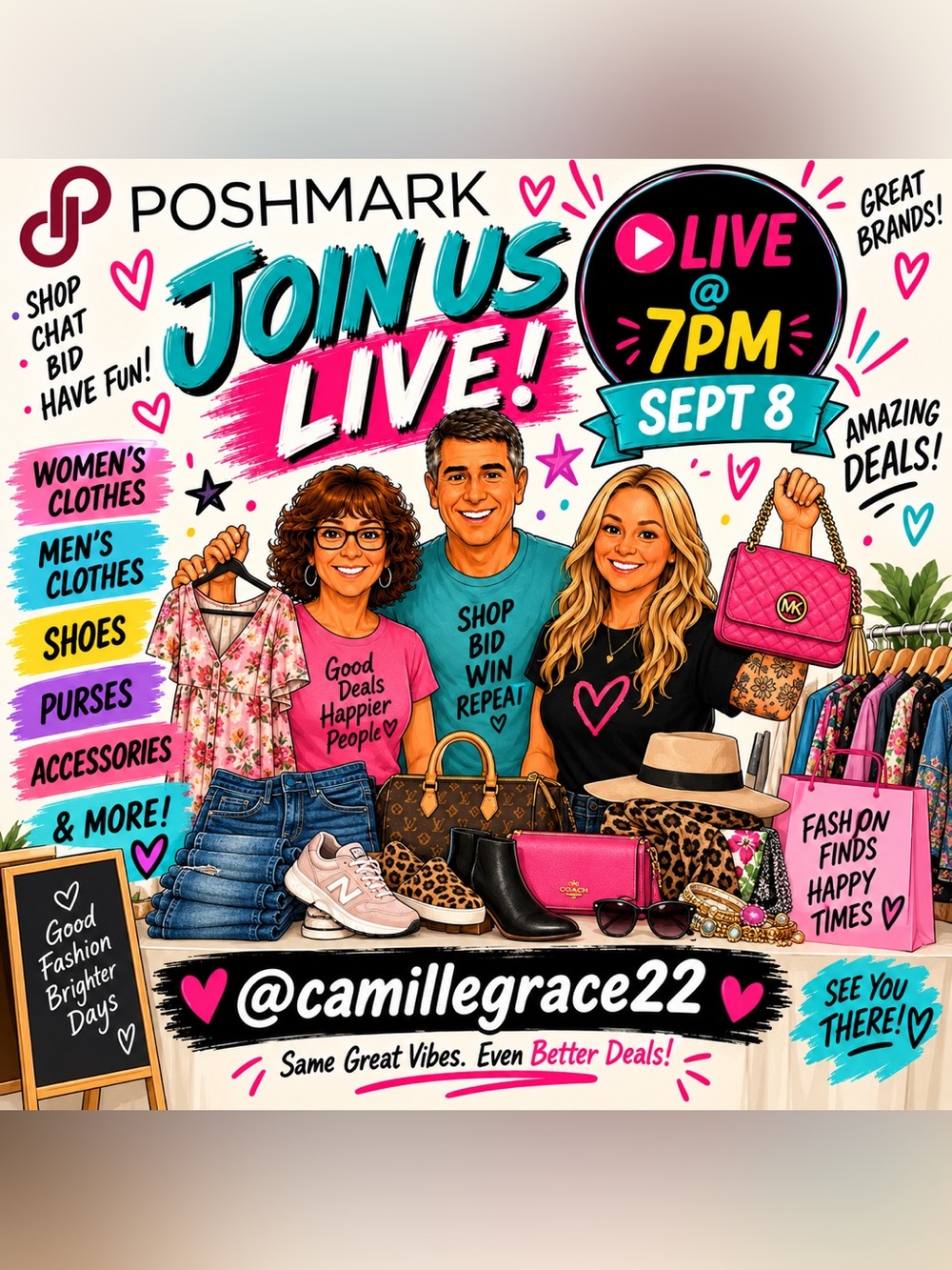 Live Show! @camilegrace22 is on! Join us every Tuesday & Thursday!